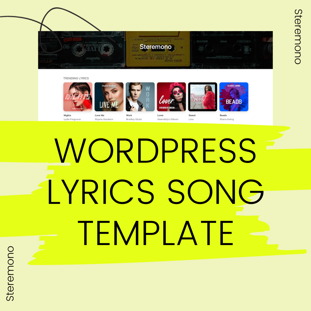 Steremono - WordPress Lyrics Song Template